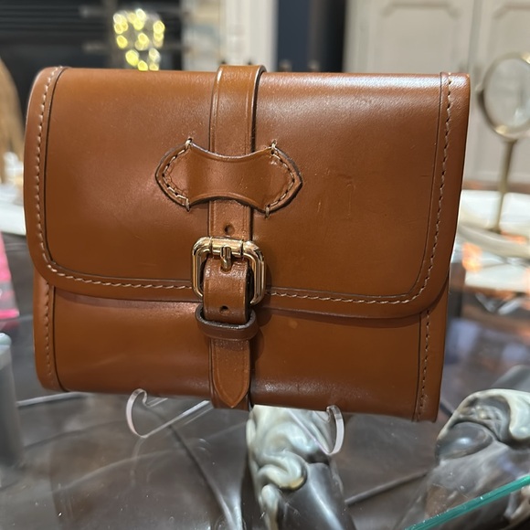 Boldrini Selleria Genuine Florentine Vacchetta Leather Vintage Cosmetics Bag 🔥🔥 - Picture 2 of 16